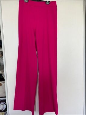 Zara Hot Pink Wide-Leg Women's Pants